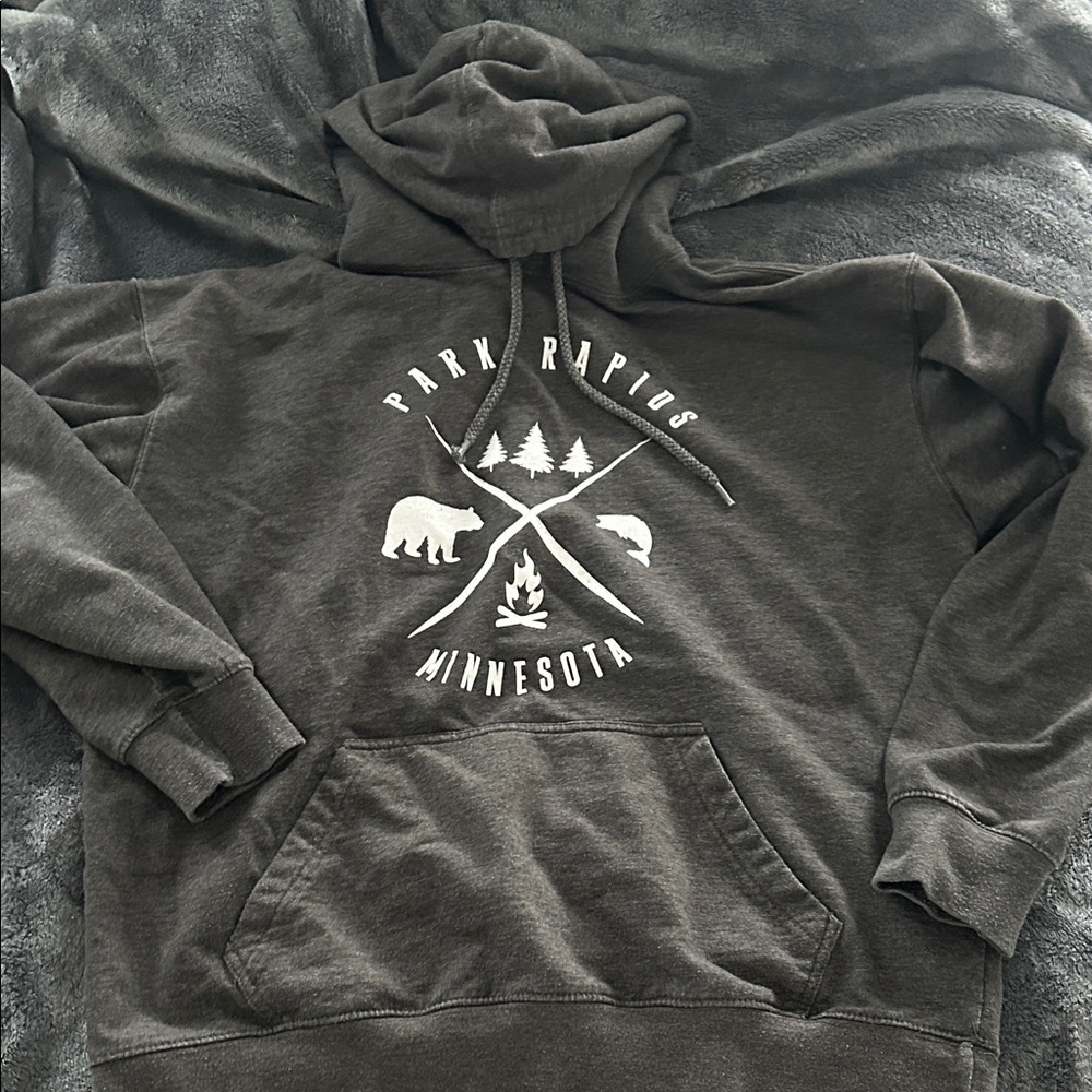 Park Rapids Minnesota Graphic Hoodie - Black